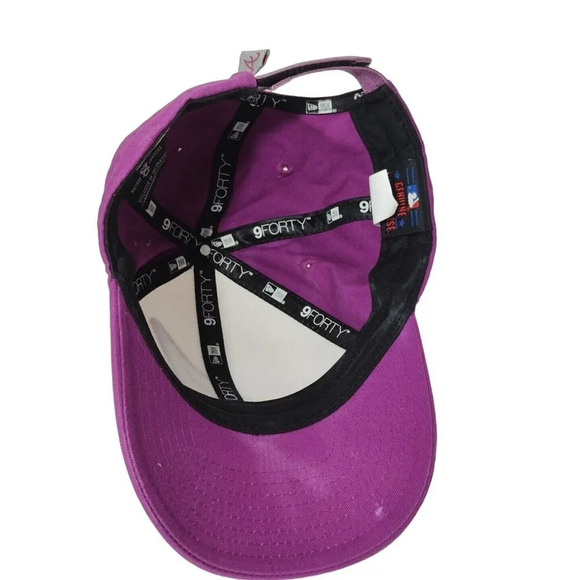 New Era 9Forty MLB Atlanta Braves Baseball Cap Hat Kids Youth One Size FLAW - Picture 6 of 9